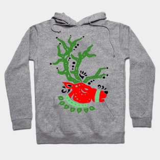 Colorful Reindeer Christmas Hoodie